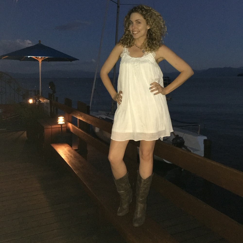 Women’s Small White Entro Dress - Picture 6 of 6